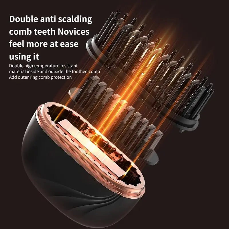 Capsule Hair Straightener & Styler Mini Cordless Hair Straightener Comb Portable Heat Hair Brush for Travel USB Rechargeable