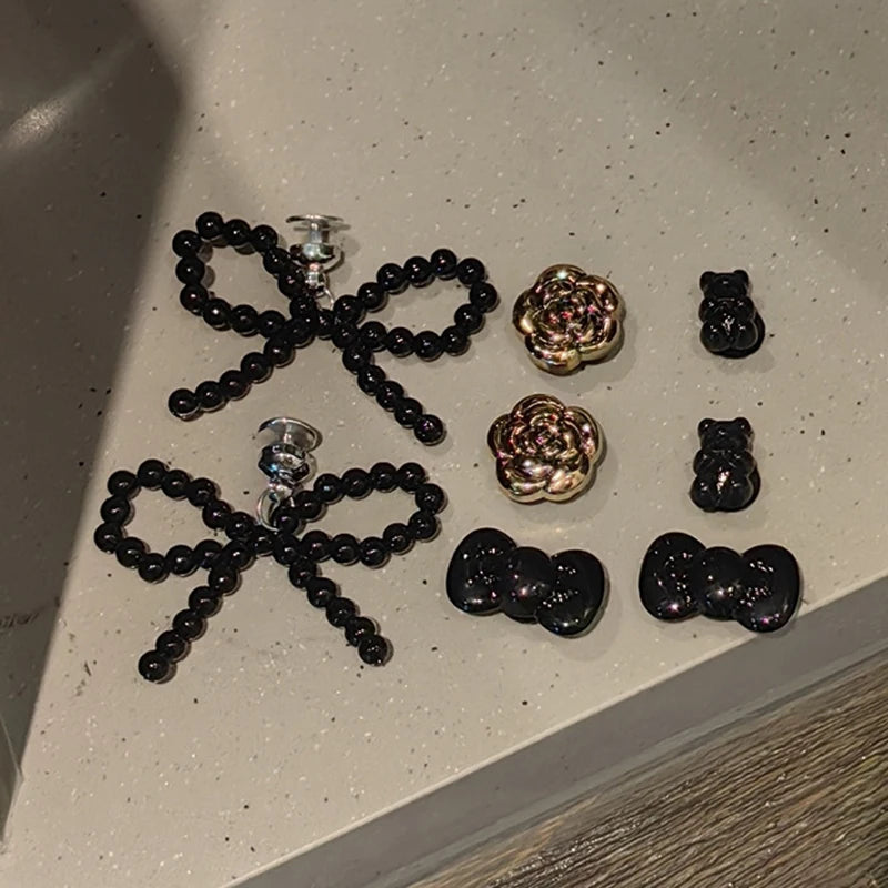Pearl Bowknot Shoe Charms